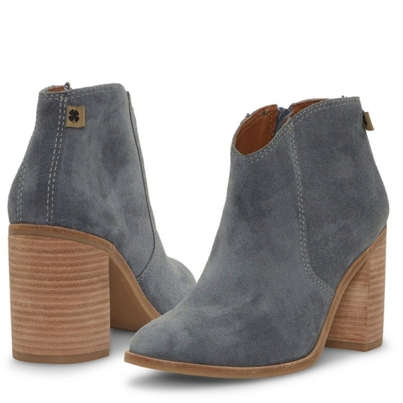 LUCKY BRAND Pellyon Suede Heeled Booties NWT